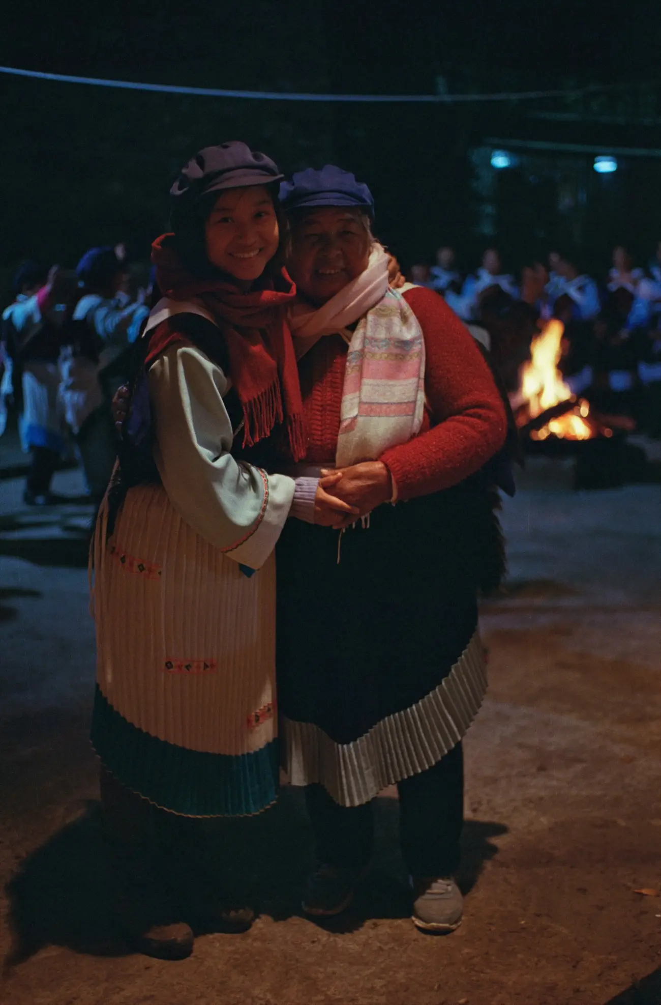 Grandma Zhao with our producer, Liyuan, dressed up for a neighbour's wedding.
