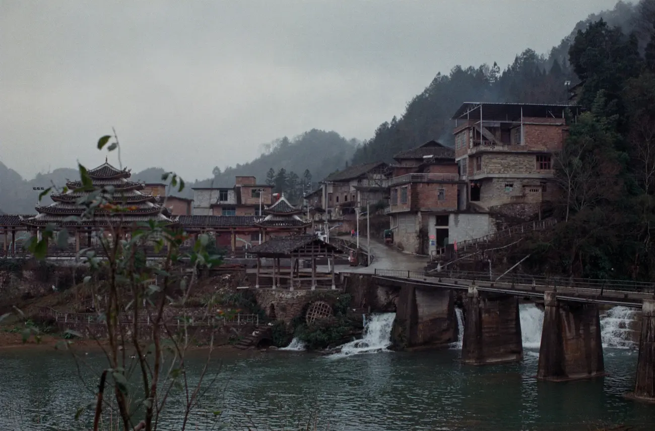 Looking towards the old Zhelu village.