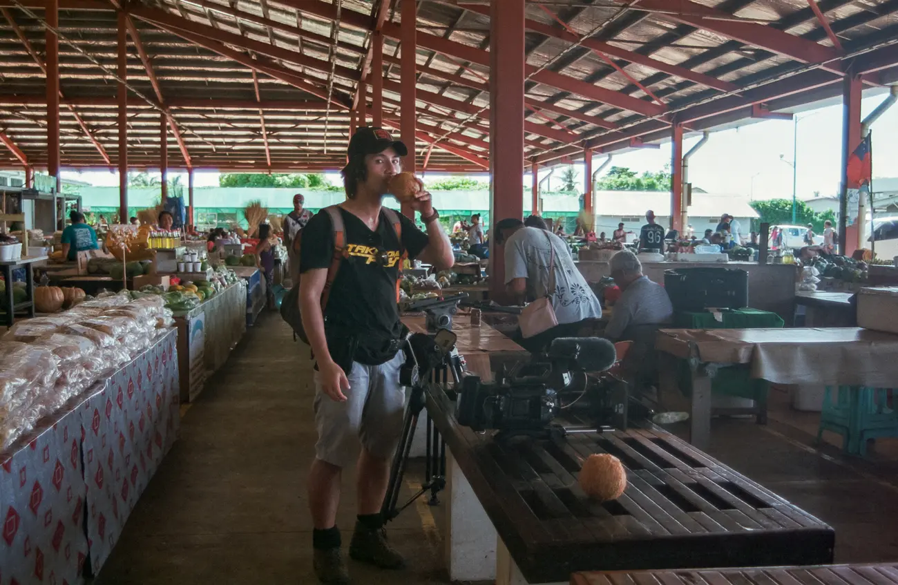 Perks of working in the island. Thanks Denoize for the photo. | Fuji Superia 400